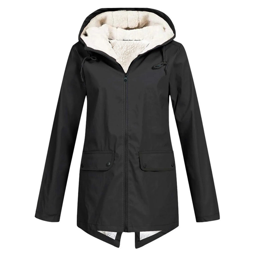 Damen Winter Kapuzen Trenchcoat | Stilvoll