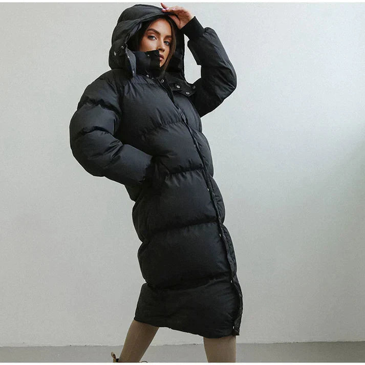Langer Daunenmantel Für Damen | Winter