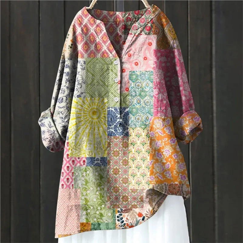Jovita - Bluse Mit Blumendruck