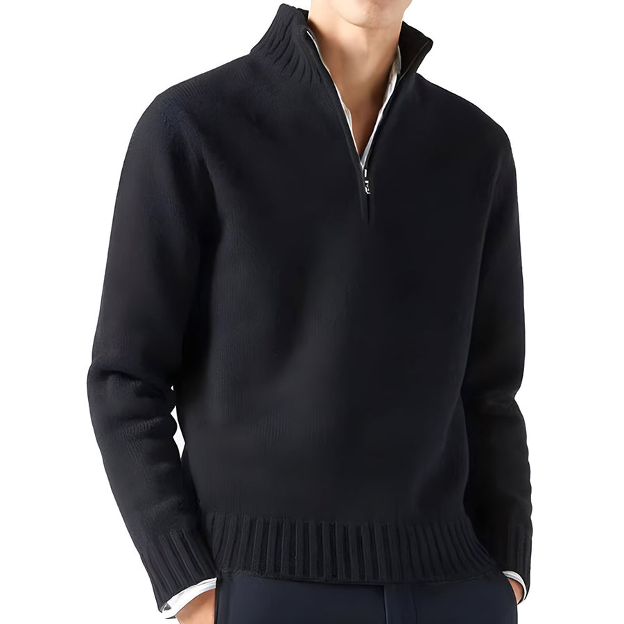 Herbert | Rollkragenpullover mit Reißverschluss