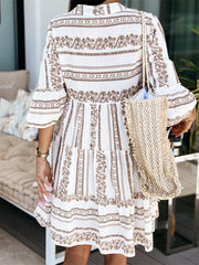Heidi-Mode | Leichtes Boho Kleid mit Fröhlichem Muster Perfekt für Sommerliche Anlässe