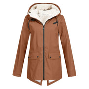 Damen Winter Kapuzen Trenchcoat | Stilvoll