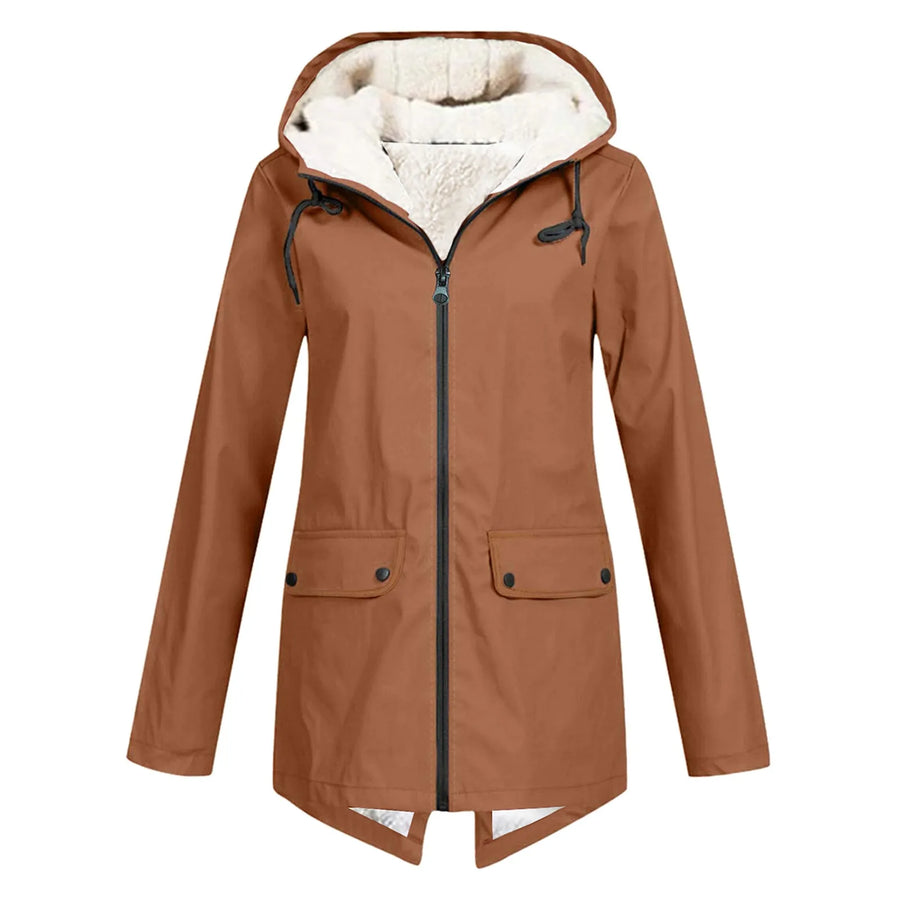 Damen Winter Kapuzen Trenchcoat | Stilvoll