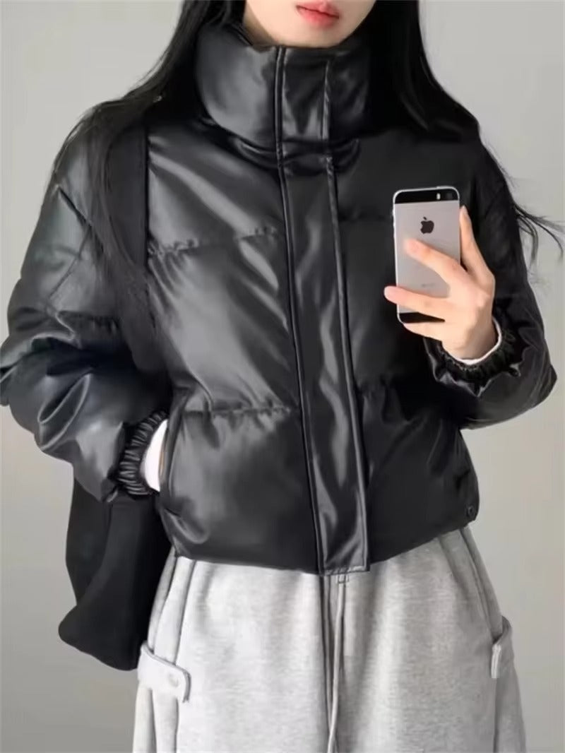 Samantha Kunstleder Steppjacke