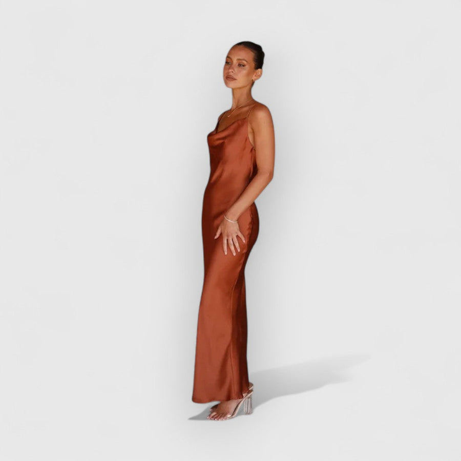 Daira | Elegantes Satinkleid