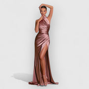 Christine | Elegante Kleid mit Schlitz
