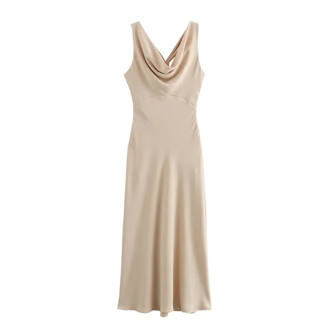 Bequemes Kleid - Goldfarbene Details - Sommer für dich
