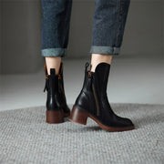 Marcy - Elegante Stiefeletten mit Blockabsatz