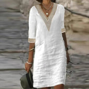 Elegantes Leinen Sommerkleid