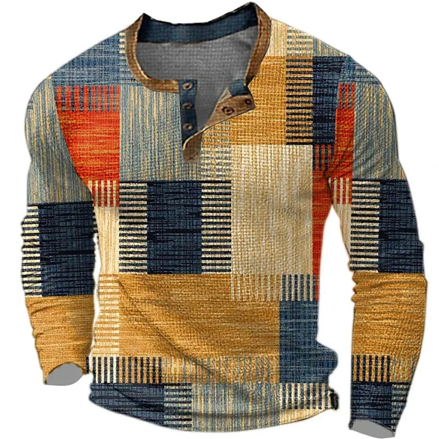 BEECKY™ | FARBENFROHES HERREN-LANGARMSHIRT