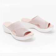 Orthopädische Damensandalen mit verstellbarer Schnalle