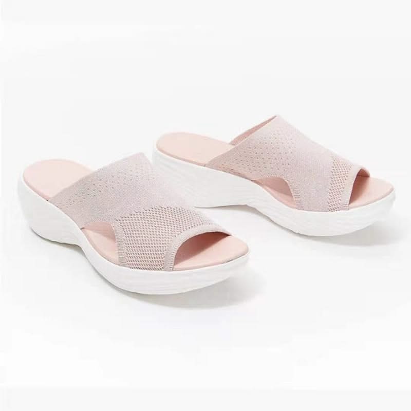 Orthopädische Damensandalen mit verstellbarer Schnalle