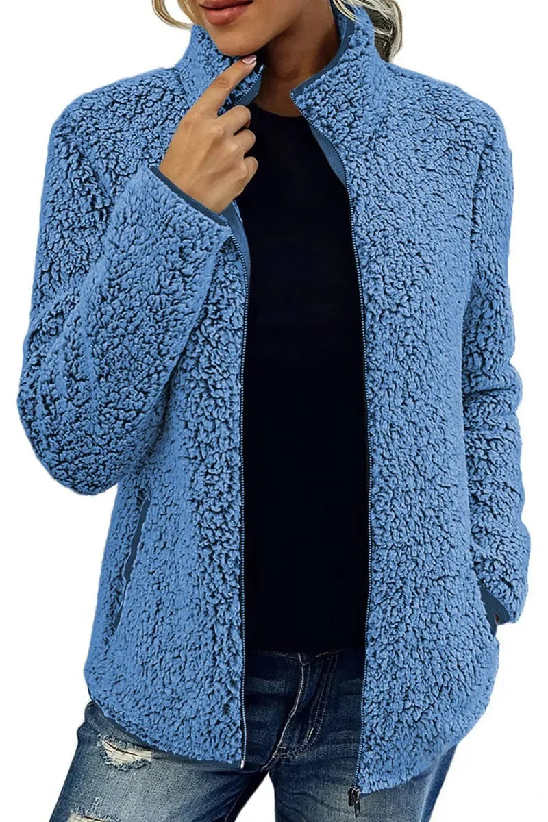 Gemütliche Fleecejacke für Damen - Stylische warme Oberbekleidung für Herbst und Winter
