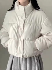 Samantha Kunstleder Steppjacke