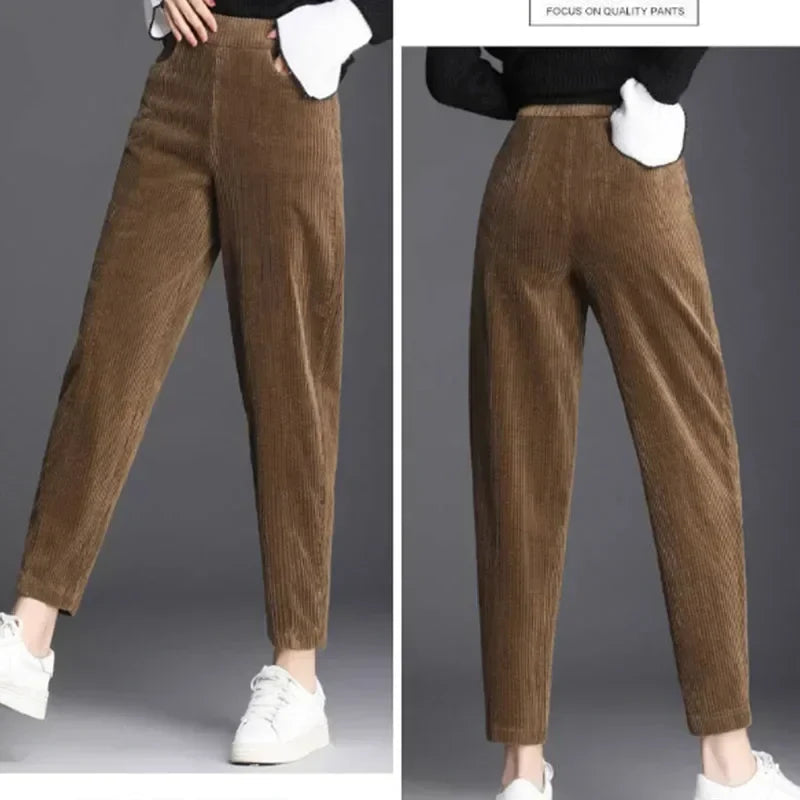 Softy™ – Warme Cordhose mit Hoher Taille für Damen