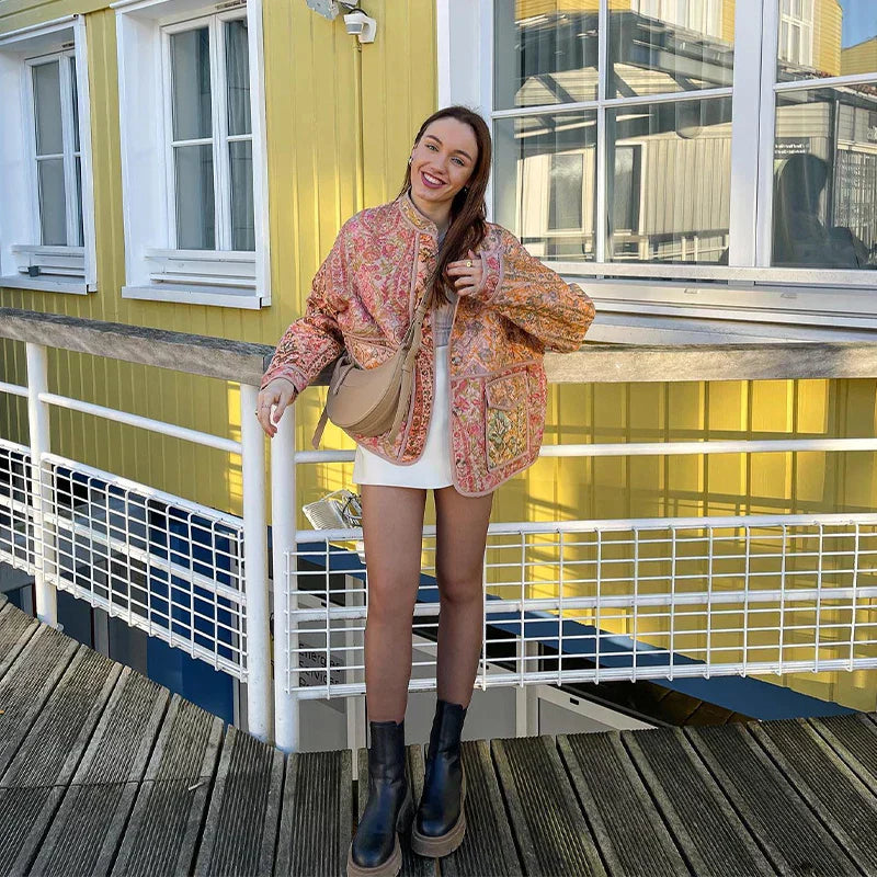 Lisa | Elegante Jacke mit Print und kaschmirweichem Gefühl