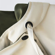 Stylischer Damen-Trenchcoat mit abnehmbarem Kragen – Übergangsjacke im modernen Design