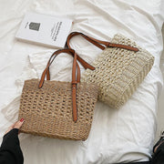 Luxus Strohtasche Damen – Handgefertigte Schultertasche Sommer 2025