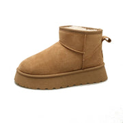 Damen Klassische Plattformstiefel mit Dicke Sohle