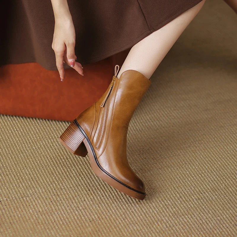 Marcy - Elegante Stiefeletten mit Blockabsatz