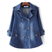 QUEENA – JEANSJACKE MIT DOPPELKNOPFLEISTE