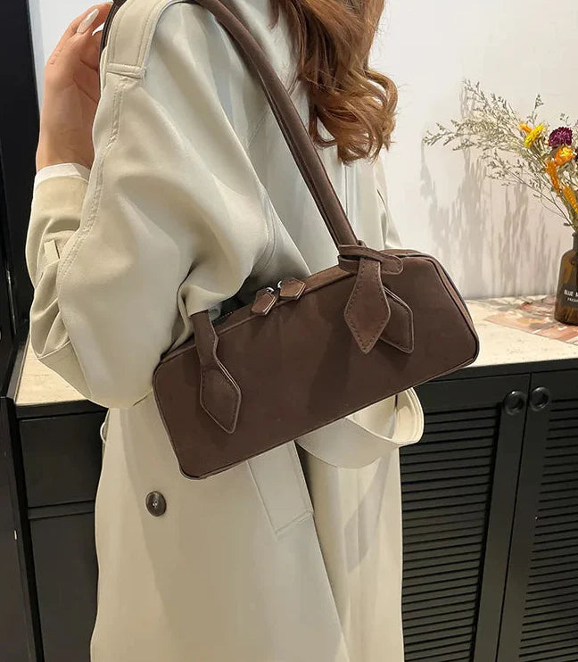 Rebecca Wildleder Schultertasche