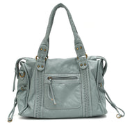 Vintage Vegan Schultertasche – Elegante Damen Crossbody Bag aus Eco-Leder