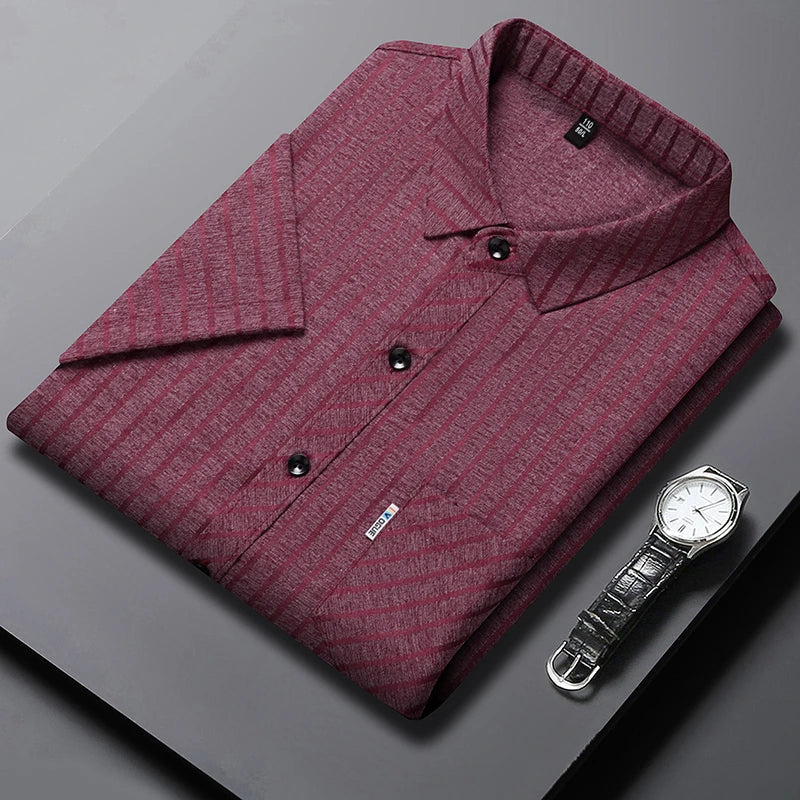ROSSI ROMA | Business Polo mit Streifenmuster
