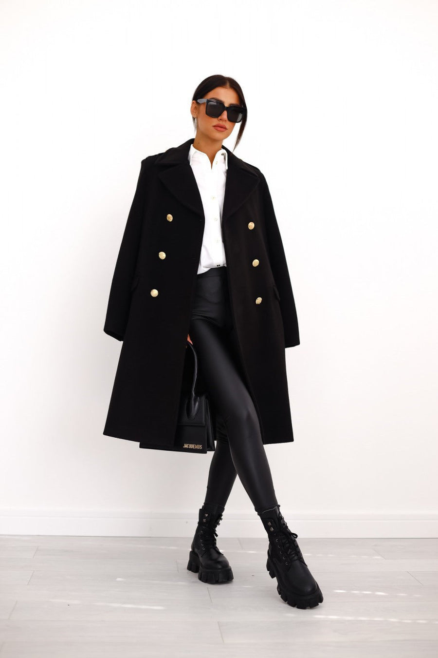 Eleganter Damen Winter-Trenchcoat – Reverskragen & Doppelreiher – Warm