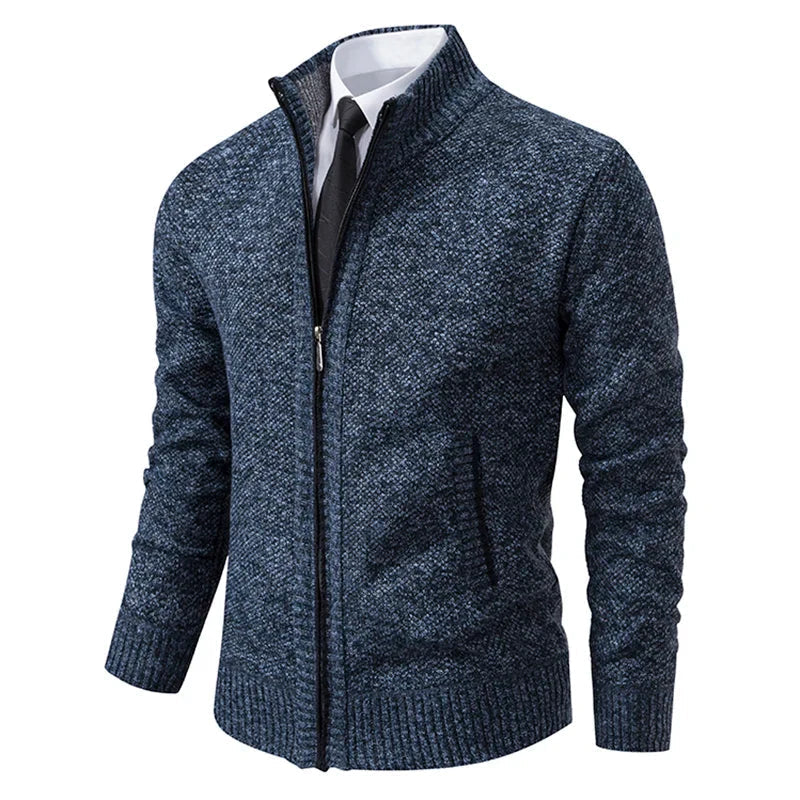 Yitzhak - Lässige Strickjacke Mit Stehkragen