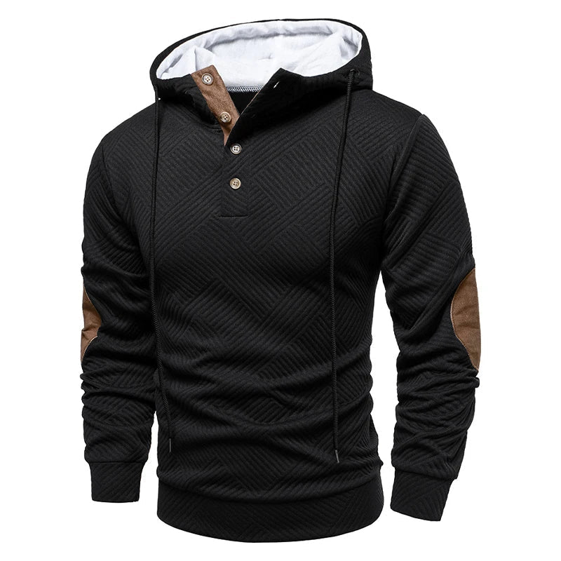 Slobodan – Stilvoller Langarm-Kapuzen Pullover