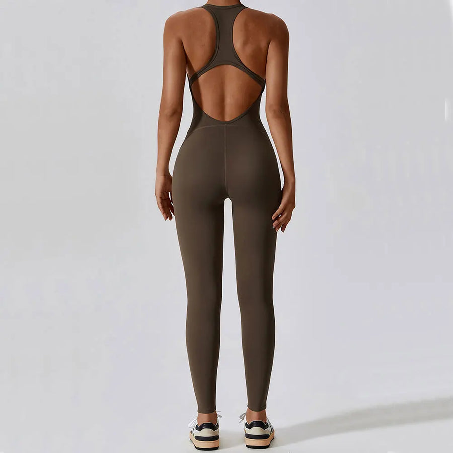 Solider Yoga-Jumpsuit für Damen – Einteilige Activewear für Yoga & Pilates