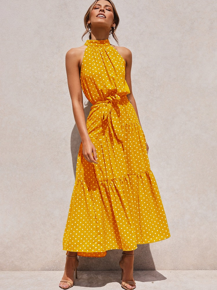 Polka-Muster Eleganzkleid