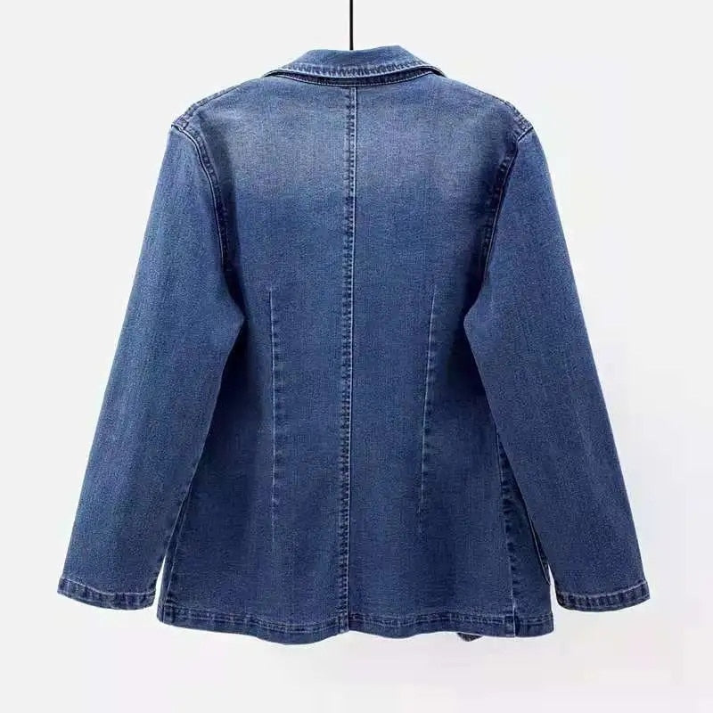 Jeansjacke Damen | Mit Tasche