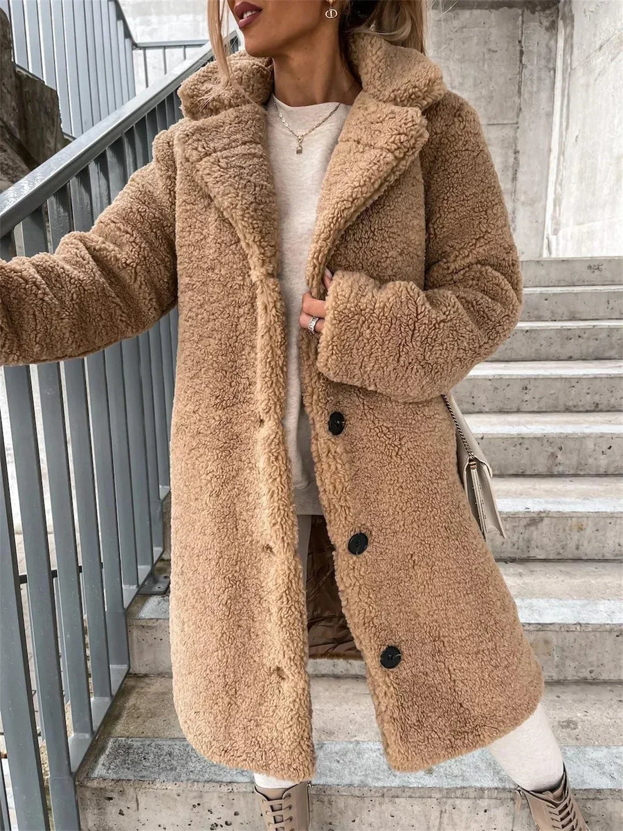 Isabel | Lässige Damen-Teddyjacke trendy & warm