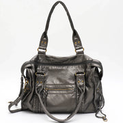 Vintage Vegan Schultertasche – Elegante Damen Crossbody Bag aus Eco-Leder