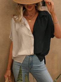Beige und Schwarz