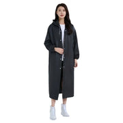Elegante lange Regenjacke für Damen, wasserdicht, unisex