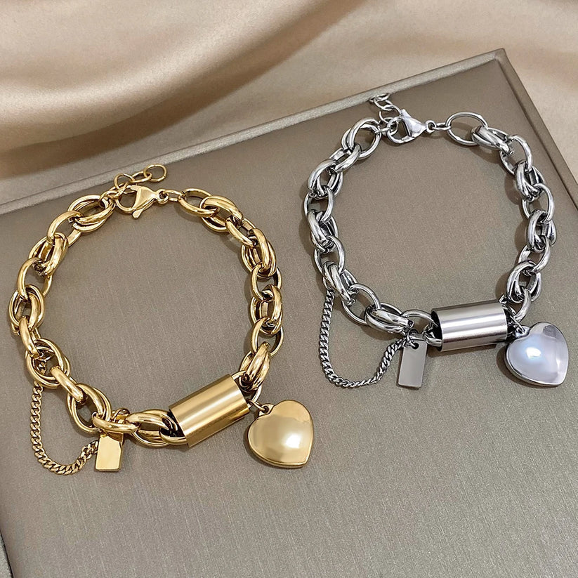 Gemütliches Chunky-Armband in Gold