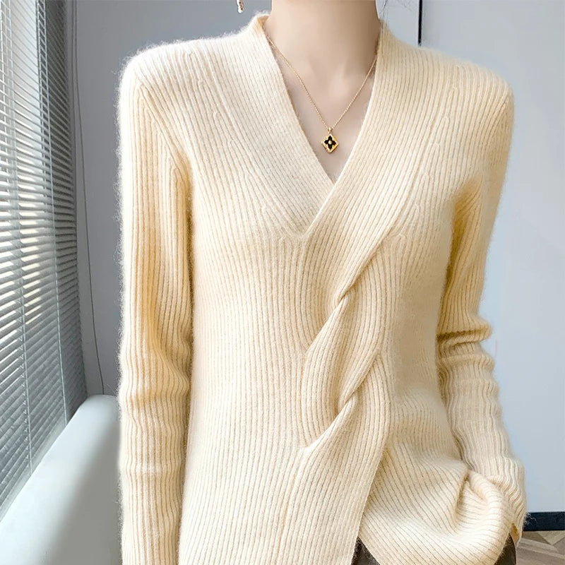 Carina | Pullover mit Kaschmirgefühl und Dreh-Detail