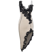 Elegantes - Semi-lang Spitzenkleid mit V-Ausschnitt für Damen für dich