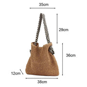 Tessa | Boho Geflochtene Tote Bag Alltagstauglich