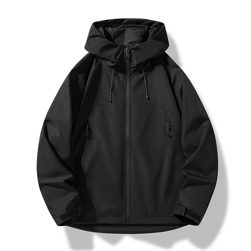 Norbert | Herren Wasserdichte Kapuzen Winddichte Shell Jacke
