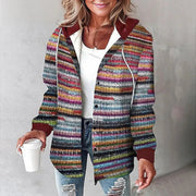 Jemima™ | Damen Knopf-Plaid-Jacke