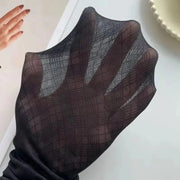 Stylische Schwarze Damenstrumpfhose | Rautenmuster
