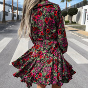 Bequemes - Flare-Kleid mit Blumenmuster für dich