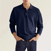 Peter | Herren Freizeit-Poloshirt mit langen Ärmeln