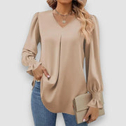 Zara | Elegante lockere Chiffonbluse