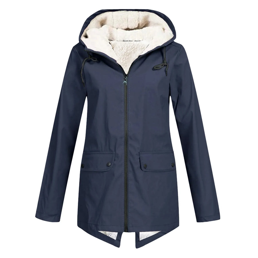 Damen Winter Kapuzen Trenchcoat | Stilvoll