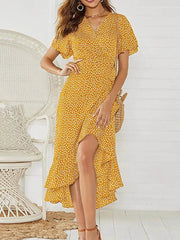 Aide™| Wickelkleid mit Schlitz